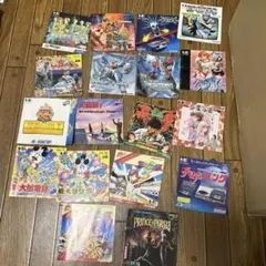 PCエンジン　説明書１７冊とメガドラCDソフトの取説１冊