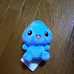 モーリーファンタジーしずくちゃん青色キャラクターぬいぐるみ タグ付き