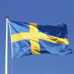 スウェーデン国旗 フラッグ 応援 サッカー flag 旗 インテリア 150cm