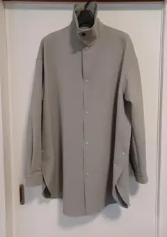 22SS THE RERACS ラウンドヘムシャツ グレー F