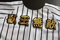 獣王無敵★ 刺繍 ワッペン (勘金色)　阪神 タイガース 応援 ユニホーム に