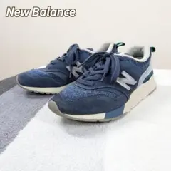 【ニューバランス】CM997HXU スニーカー レザー ネイビー 24.5cm