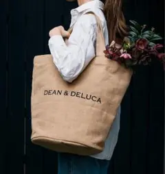 DEAN & DELUCA 20周年記念 天然ジュート製 トートバッグL