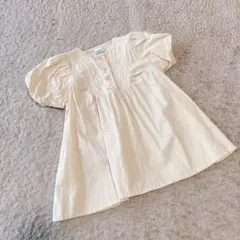 80サイズ　mirror bae. キナリワンピース