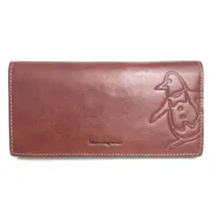 【未使用保管品】Munsingwear マンシング 長財布 茶 メンズ レザー