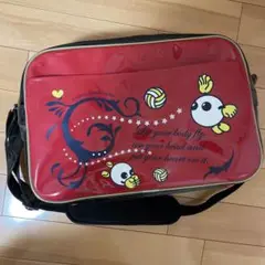 アシックス　バレーボールバッグ　バボちゃん　エナメル　ショルダーバッグ　サイズM