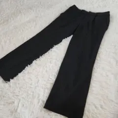 COMMECAISM コムサイズム スラックス パンツ フォーマル ブラック