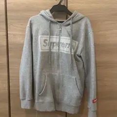 Supreme グレー フーディ L