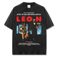 映画『レオン』LEON ヴィンテージ加工Tシャ ツ半袖 L