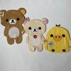 リラックマ　ダイカット　ミニタオルセット　キイロイトリ　コリラックマ