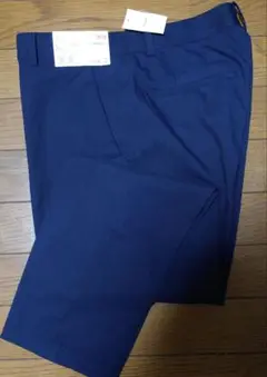 【新品】ユニクロ　UNIQLO　レディス　パンツ　Ｌ ネイビー