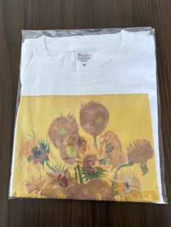 【新品未開封】ゴッホ ひまわりアート Tシャツ Mサイズ（値下げ依頼あり）