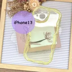 未使用 iPhone13ケース クリア イエロー 推し活