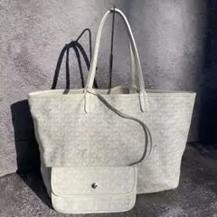GOYARD サンルイ PM ホワイト トートバッグ