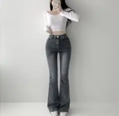 SONA ブーツカットデニムパンツ