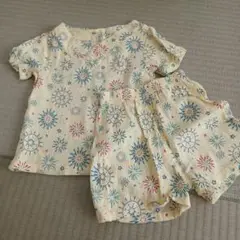花柄プリント甚平セット 100cm