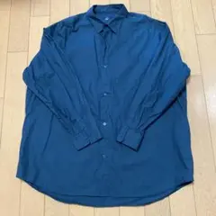ITEMS ダークブルー 長袖シャツ L