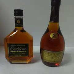 古酒 シャトランVSOP 2本セット つくばEXPO人間ボトル陶器特級従価＆特級 古酒 シャトランVSOP 2本セット つくばEXPO人間ボトル陶器特級