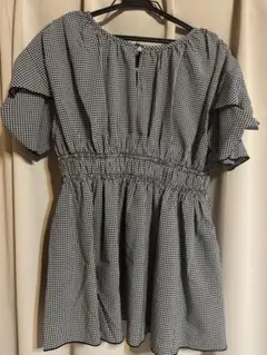 natural couture osonoねじり袖ペプラムチュニック