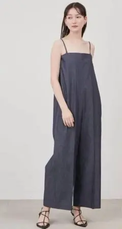 MiraOwen 2WAYストラップ付きベアオールインワン