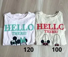 《中古》リトシー　littc Tシャツ　おそろい　100 120 Disney