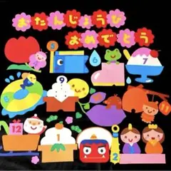 【やや難あり】誕生日　壁面飾り