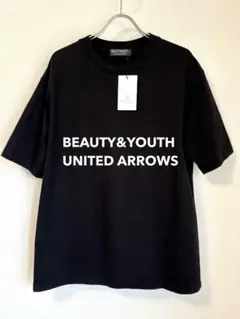 【BEAUTY&YOUTH】 クルーネック ブラックTシャツ 定価¥11900