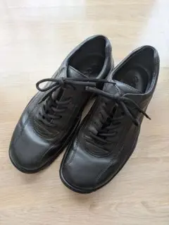ecco エコー　レザー　スニーカー　クッションソール　レザーインソール 25