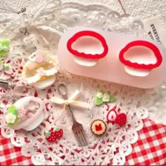 シリコンモールド　きのこ　カップケーキ　シャカシャカ　シェイカーモールド