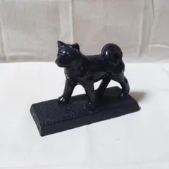 那智黒 犬 置物