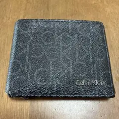 Calvin Klein ブラック 二つ折り財布