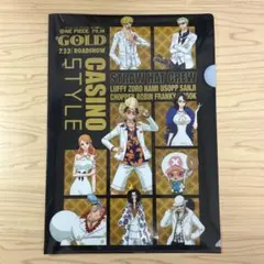 【未使用】 ONE PIECE GOLD カジノスタイル クリアファイル