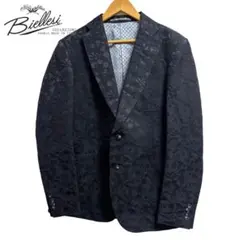 【美品】　COLLEZIONI BIELLESI テーラードジャケット ヘビ柄 美品】 COLLEZIONI BIELLESI テーラードジャケット ヘビ柄