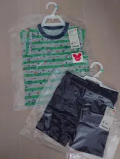 ユニクロ　ディズニー　Tシャツ＋ハーフパンツ　80