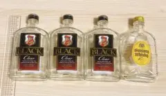NIKKA BLACK Clear & Suntory Whisky 空瓶 4本