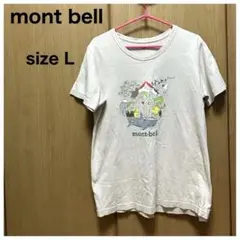 mont bell / モンベル　半袖プリントTシャツ L ペアスキンコットン