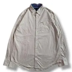 F584　【即購入OK】TOMMY HILFIGER　長袖シャツ　XL　ベージュ