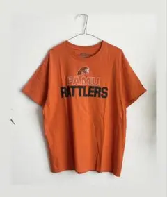 CHAMPION COLLEGE T XL オレンジ系 刺繍