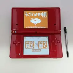 【動作確認済】ニンテンドーDSi 本体 TWL-001 うごくメモ帳 レッド赤