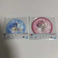 リゼロ　一番くじ　H賞　カップめんウエイトコースター　レム　ラム