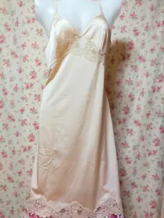 ★ゆったり　90‐95　吊り型スリップ　オレンジベージュ♪