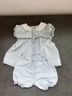 SLAP SLIP ベビー服　セットアップ　デニム 70 80 トップス　半袖