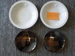 たち吉　陶器皿　Golden Apple / 黒色絵柄皿　各２枚セット