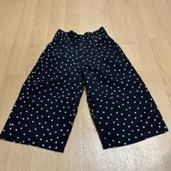 グローバルワーク　ドット柄ガウチョパンツ