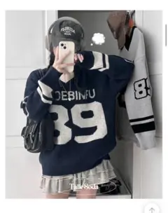 DEBINFU 89 ナンバリング　ニット