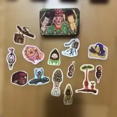 レア物！こびとづかん　キャラクター 13枚マグネット缶セット