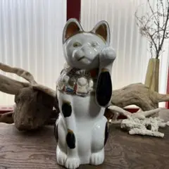 希少　古瀬戸　小判乗り招き猫　2体セット/アーティスト、骨董 古瀬戸／招き猫／骨董／希少／縁起物／招き猫／ アンティーク