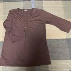 【8月末まで掲載‼️】レディース　ブラウン　トップス　七分袖
