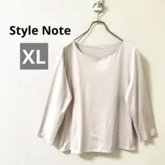 Style Note　カットソー　トップス　七分袖　ベージュ　コットン　日本製