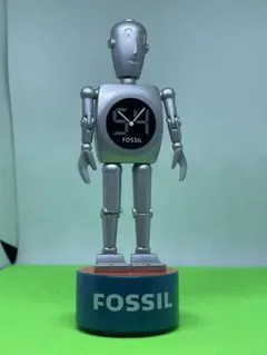 【未使用品】フォッシル ビッグ ティック ロボット型置時計 BG1000 動作未確認】フォッシル ビッグ ティック ロボット型置時計